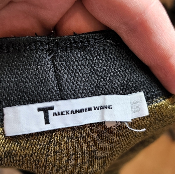 T by Alexander Wang Green stretch skirt - Picture 3 of 11